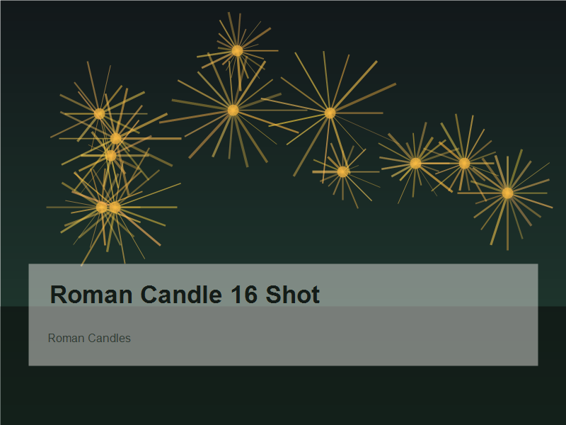 Roman Candle 16 Shot